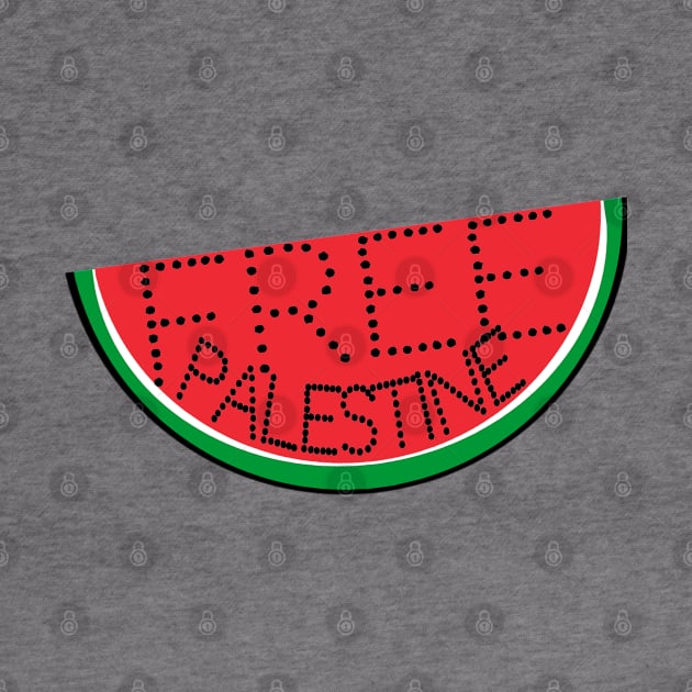 Free Palestine - Watermelon - Slightly Tilted - Front by SubversiveWare